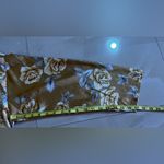 Victoria's Secret Vintage Victoria’s Secret Floral Long Sleeve Satin Nightshirt Gold Gray Size L Photo 12