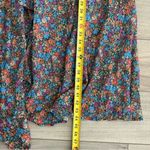 For Love & Lemons  Brittany Ditsy Blue Black Floral Long Sleeve Midi Dress NWT XL Photo 12