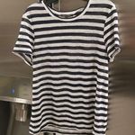 Michael Stars 💕💕 Short Sleeve Striped T-Shirt ~ Black & White Stripes Small Photo 0