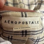 School girl beige , white and black plaid skirt Tan Photo 7