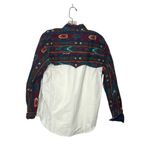 ADOBE ROSE Western Wear Shirt Cotton White Southwest Print Size Small Vintage Photo 3