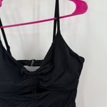 Athleta  Villa Tankini Top Size 34 B/C Black Bra Cup Swim Removable Bra Pads Photo 6