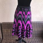 Torrid Womens Skirt Size 2 2X 18 20 Black Purple Gray Sweater Knit Skater Style Photo 26