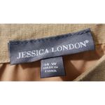 Jessica London Jessica London Sleeveless Blouse Sheath Career Casual Belted Tan 14W Photo 2