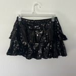 Forever 21 Black Sequin Skirt  Mini Photo 0