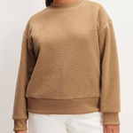 Everlane  The ReNew Fleece Oversized Crew Sweatshirt In Tiger’s Eye Photo 0