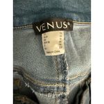 Venus Vintage Floral Rhinestone Pearl Embellished Slim Leg Mid Rise Jean 12 Blue Photo 6