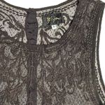 Johnny Was  Biya Embroidered Lace Dress size S Brown Overlay Whimsigoth Dark Photo 3