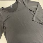 Eileen Fisher  Silk Top Black Blouse Shirt Spandex Blend 3/4 Sleeve Small Photo 1