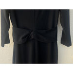 Lafayette 148 Black Virgin Wool Midi Dress M Elegant Career Quiet Luxury Capsule Size M Photo 2