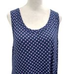 Soft Surroundings  Jersey Knit Polka Dot Tank Summer Maxi Dress Purple size 1X Photo 2