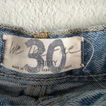 We The Free Free People |  Distressed Button Fly Denim Shorts. Size 30. Photo 5