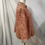 Chico's Embellished Tweed Jacket Womens 12 Career Artsy Spring Career Preppy Photo 9