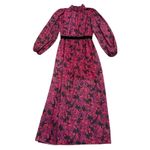 LDT Brooke Floral Long Sleeve Maxi Dress in Purple Multi, Size US 8 Photo 3