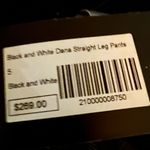 RUTI Dana striped straight leg dress pant size XXL gorpcore Black Photo 12