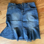 Jolt Juniors’ Denim Skirt size 14 Butterfly Y2K Streetwear Flare See Measurement Photo 0
