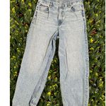 American Eagle Bedazzled High Rise Wide Leg Jeans Size 14 Short Photo 0