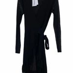 Ganni NWT Gaani  Dot Mesh Wrap Dress 36EU (S) Black Photo 6