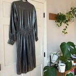 Isabel Marant Étoile Women's Lame Mae Dress ($655) Metallic Midi New Years Eve Photo 9