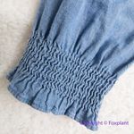 J.Crew NEW Chambray ruffle mini denim jean dress, size 8 Photo 6