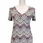 PINK - Victoria's Secret Victoria Secret Medium Pink Chevron Print Tee Photo 0