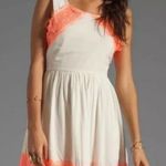 Free People  Alabaster Georgia Lace Neon Dress 4 Photo 0