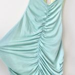 Anthropologie Pilcro Aqua Blue Lime Reversible Ruched Halter Top Extra Small Photo 2
