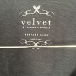 Velvet by Graham&Spencer Slashed Cut Out Upper Arm Lightweight Long Sleeve Top Gray Size M Photo 1