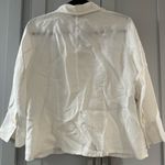 Talbots 100% Irish Linen White Lightweight Blazer size 14P Photo 4