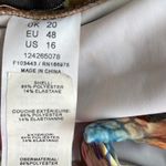 Reclaimed Vintage Mixed Print Halter Swim Dress Blue Size 16 Photo 5