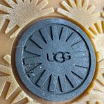 UGG  Fluff Yeah Black Faux Fur Strap Logo Slingback Slippers Slides Sandals Sz 6 Photo 6