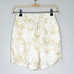 ANINE BING Womens Candice Woven Shorts Loose Fit High Rise Tropical Yellow XS Photo 2