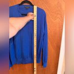 Banana Republic Luxury Blend Sweater Silk Cashmere Royal Blue Size L Photo 7