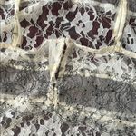 Anthropologie Cream Lace Chemise with Floral Design Size XL Photo 3