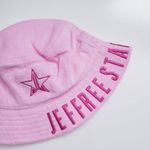 Jeffree Star  Pink Embroidered Terry Cloth Bucket Hat Photo 1
