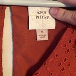 Knox Rose Brunt Orange V Neck Dress Photo 2