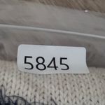 Tabitha Sweater Ivory Blue Striped Fuzzy Knit‎ Pullover Crew Neck Size Medium Photo 11