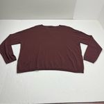 Eileen Fisher Crewneck Box Top Womens Burgundy Size Medium Thin Sweater NEW Photo 10