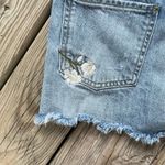 7 For All Mankind Women's Monroe Cut Off Short Denim Embroidered Size 25 Photo 3