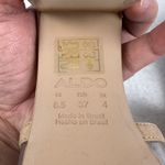 ALDO ‎ Unalenna Clear Strap Block Heel Sandal Mule Women Size 6.5 Beige Nude Photo 5