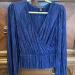 Banana Republic Royal Blue Peplum Top Photo 0