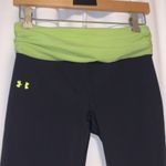 Under Armour  black capri neon green athletic leggings Photo 1