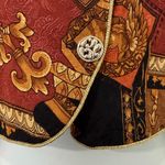 Vintage 80s Orange Rust Cropped Blazer Structured Jacket Shoulder Pads Size M Size M Photo 5