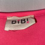 BiBi Neon Pink Ruffle Top Women’s Small Photo 1