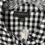 Lane Bryant NWT Black and White Gingham Blouse plus size 26/28 Photo 5