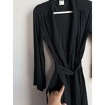 Soma Women's Cool Nights Short Robe Black Small/Medium Photo 12