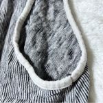 ZARA Knit Black and White Striped Halter Tank Top Photo 6