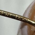 14k solid gold round cut moissanite studs Photo 2