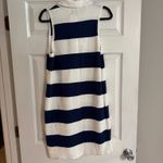 Show Me Your Mumu Zoe Button Sweater Dress Sailor Blue Stripe Knit Photo 2