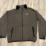 The North Face women's large gray/black fleece jacket Photo 0